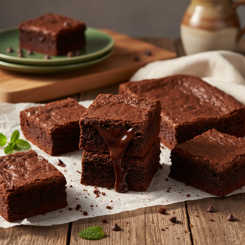 Rich fudgy brown butter brownies